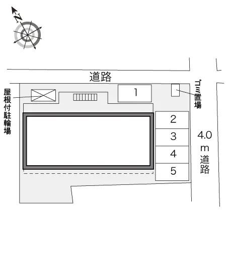 ★手数料０円★廿日市市住吉２丁目　月極駐車場（LP）